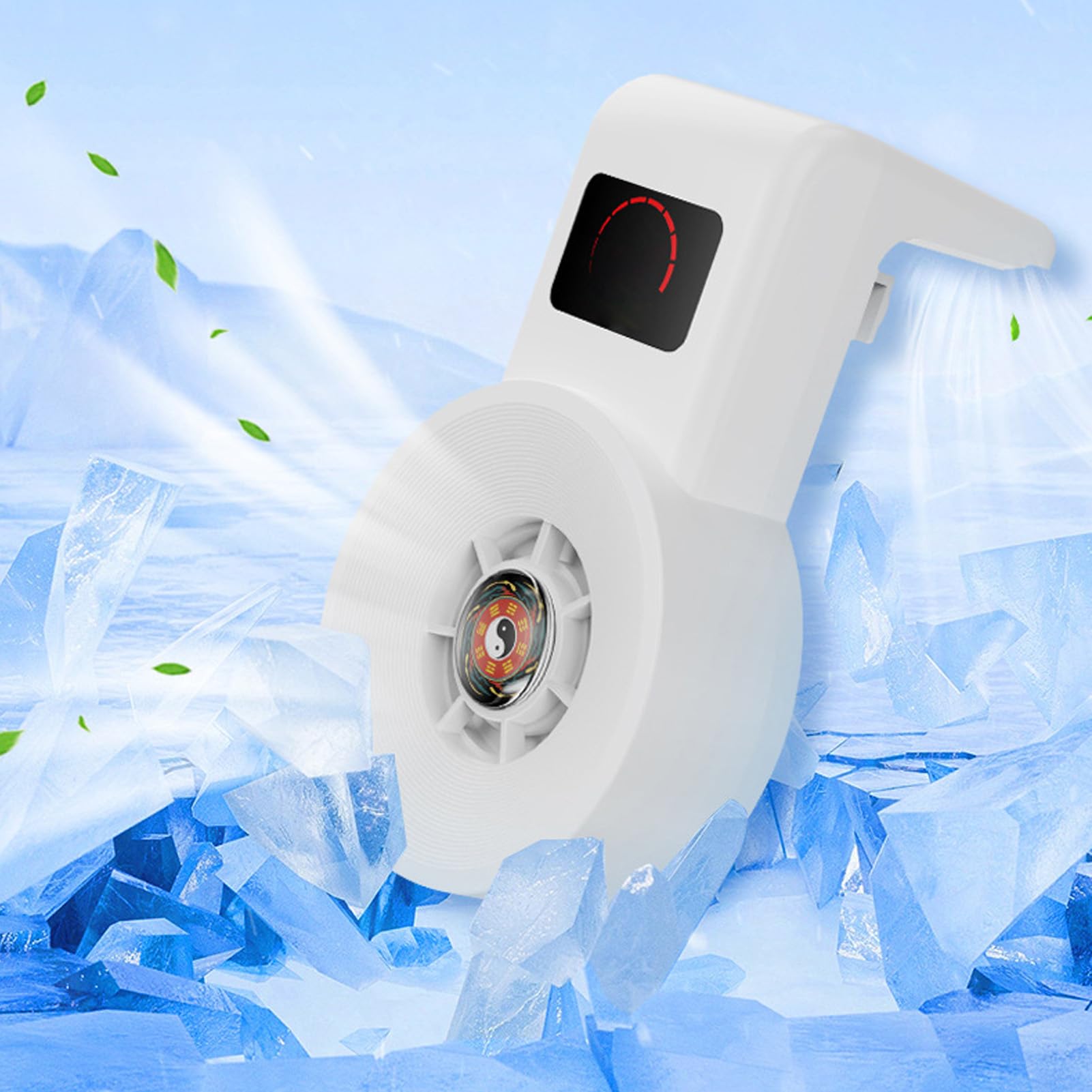 Pssopp Ventilatore di Raffreddamento per Acquario, Due Velocità Regolabili, Materiale ABS, Design Compatto, per Vasche d'Acqua Dolce, Nero