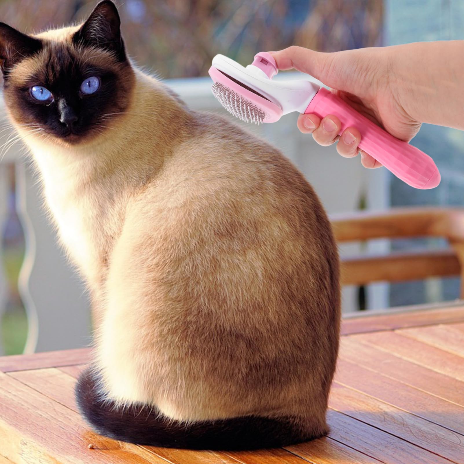 Amazon.co.jp: BCOATH ペット用グルーミングコーム 犬 猫用 脱毛防止