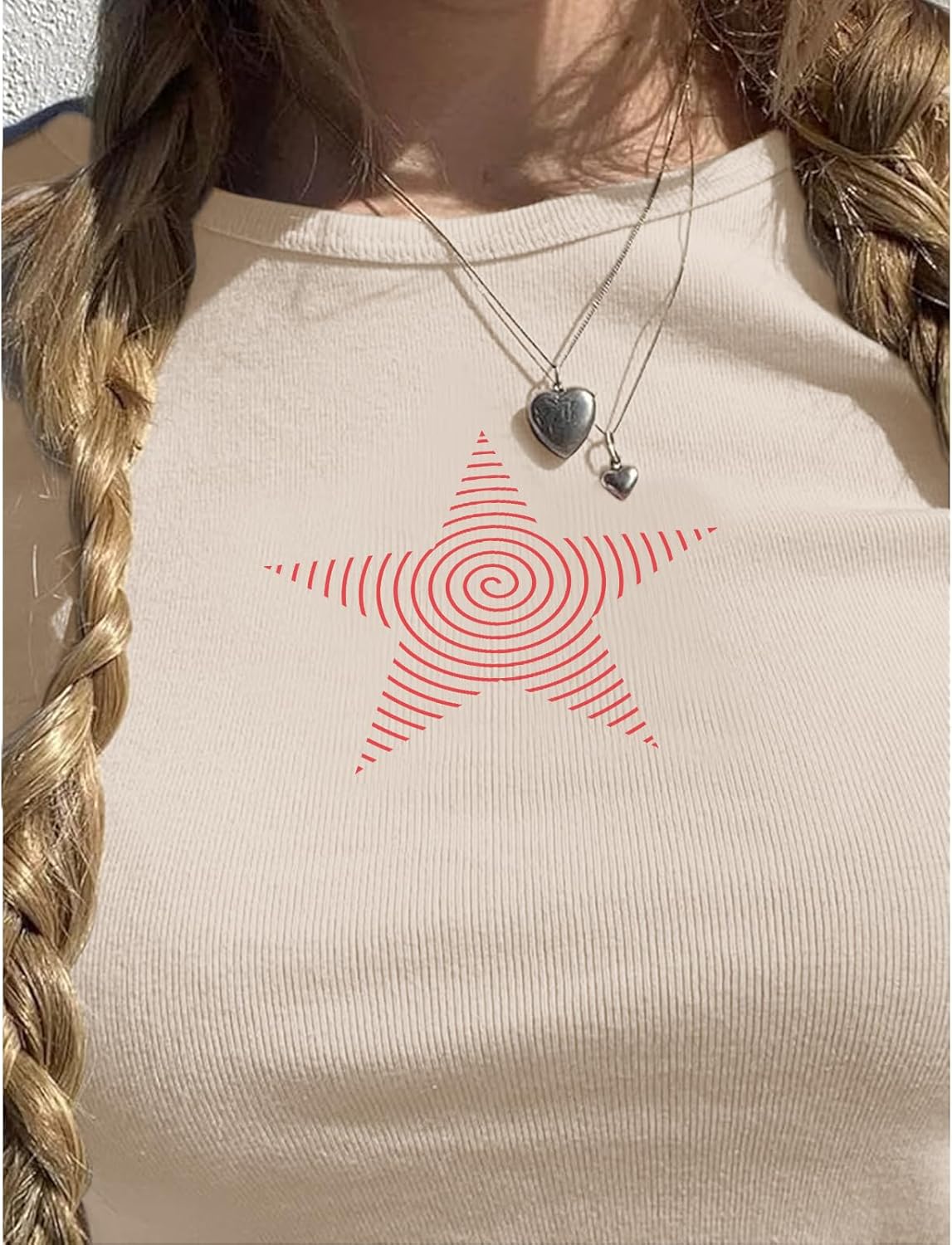 Star Graphic Baby Tees Crop Tops for Women Y2k Grunge Aesthetic Shirt Sexy Cropped Tshirt Short Sleeve for Teens - Image 2