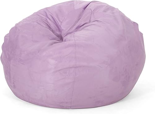 Miniatura 30 de Puff de microfibra de ante, Marrón French Roast,Rojo chino (Chinese Red),Tuscany,Carbón vegetal,Beige,Lavanda,rosado rosa (Rose Petal Pink)