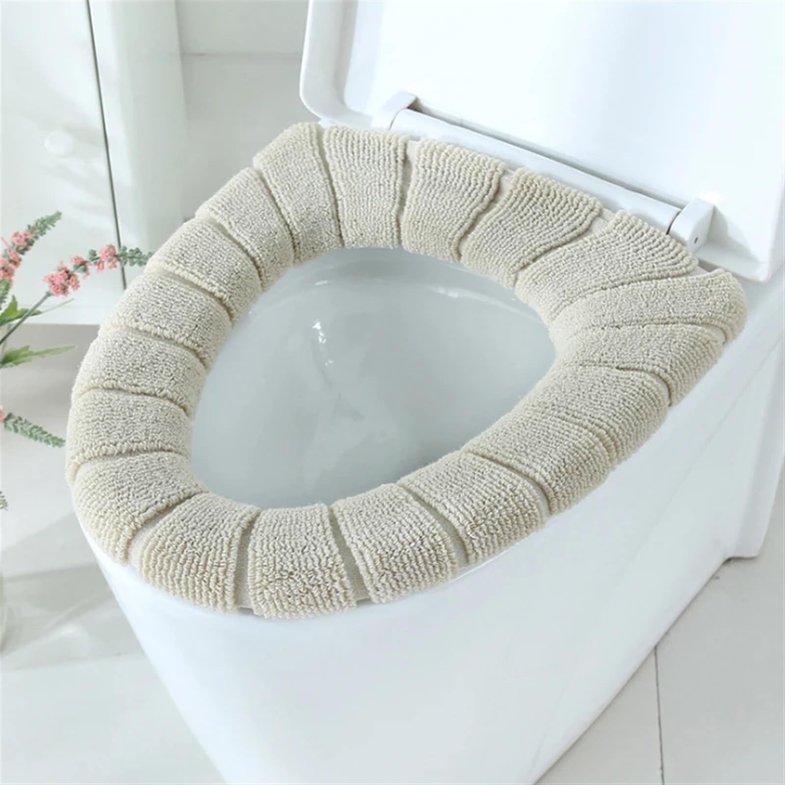 Coussinets confortables lavables pour étui de siège de toilette cosy