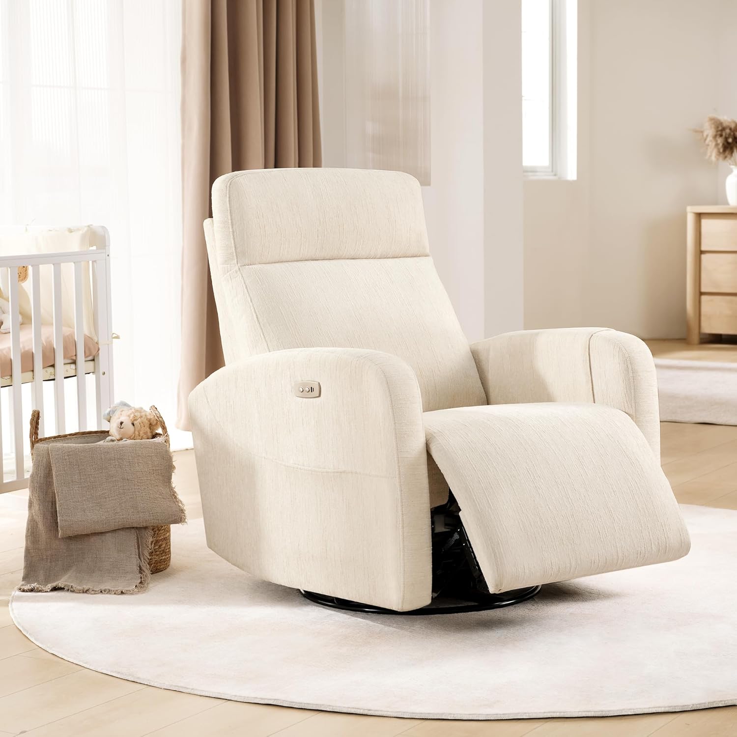Premium power reclining nursery glider upgrade