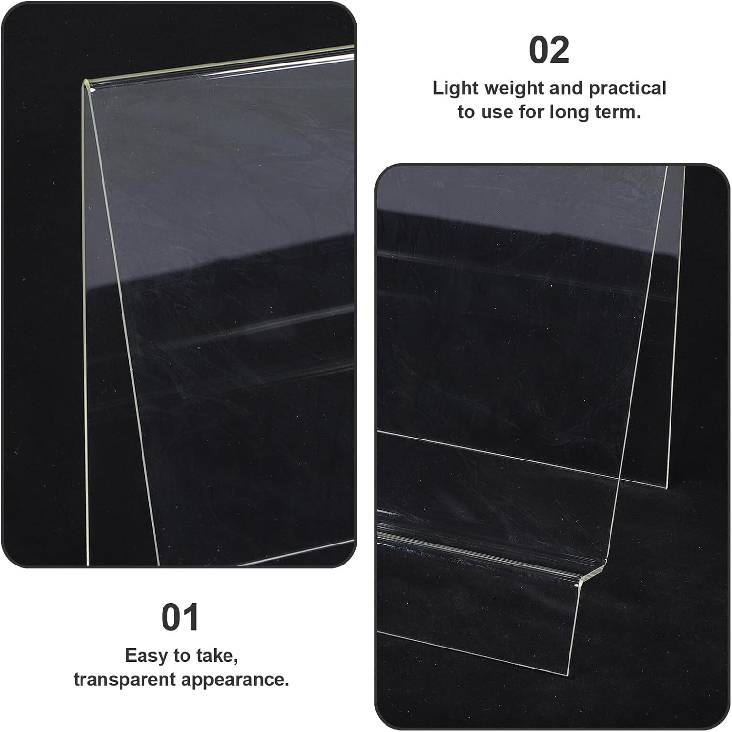 Acrylic Scarf Holder Stand Scarf Organizer for Women Hair Accessories Storage Display Rack for Closet Home