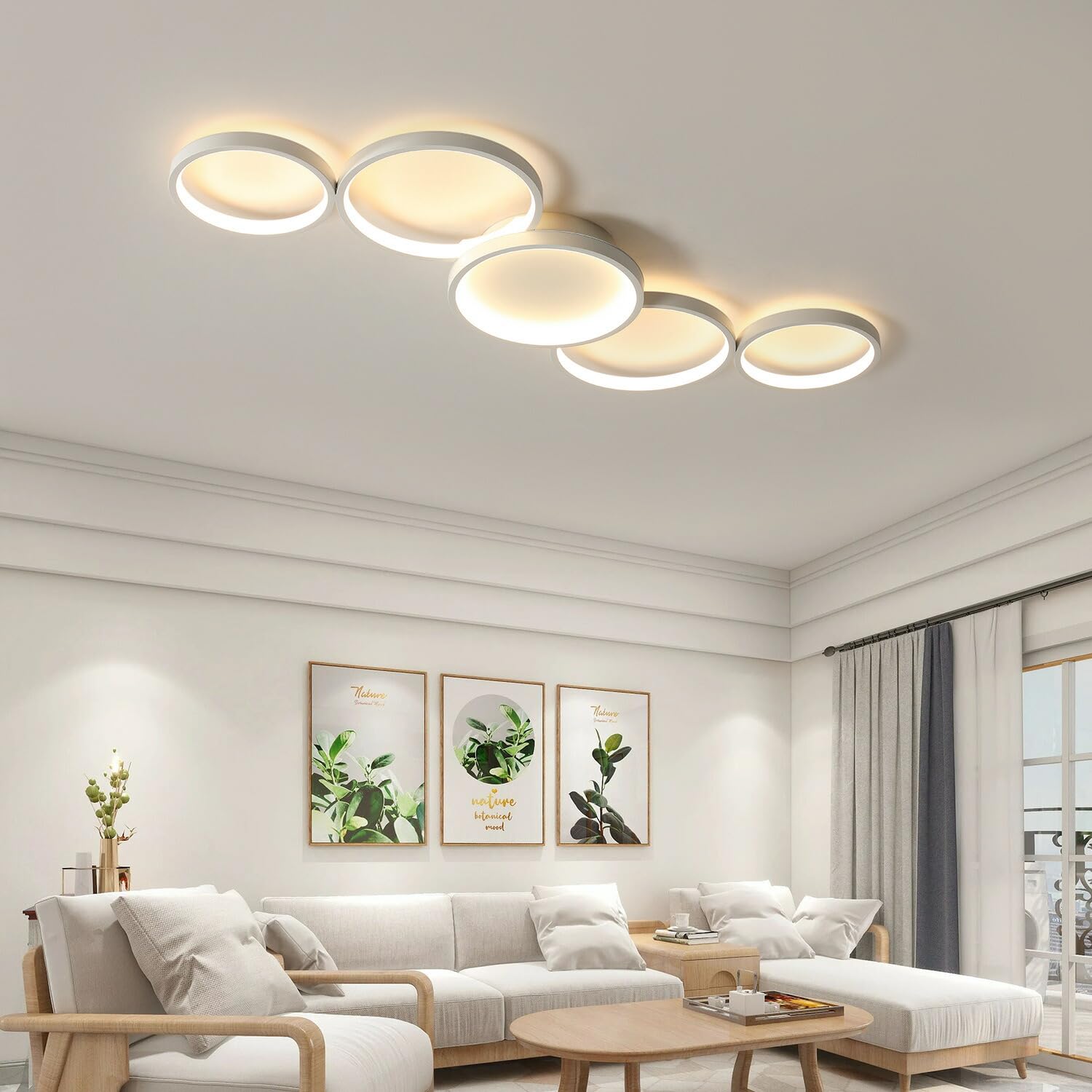 Amazon.co.jp : Josyorn シーリングライト 北欧 おしゃれ LED 調光調色