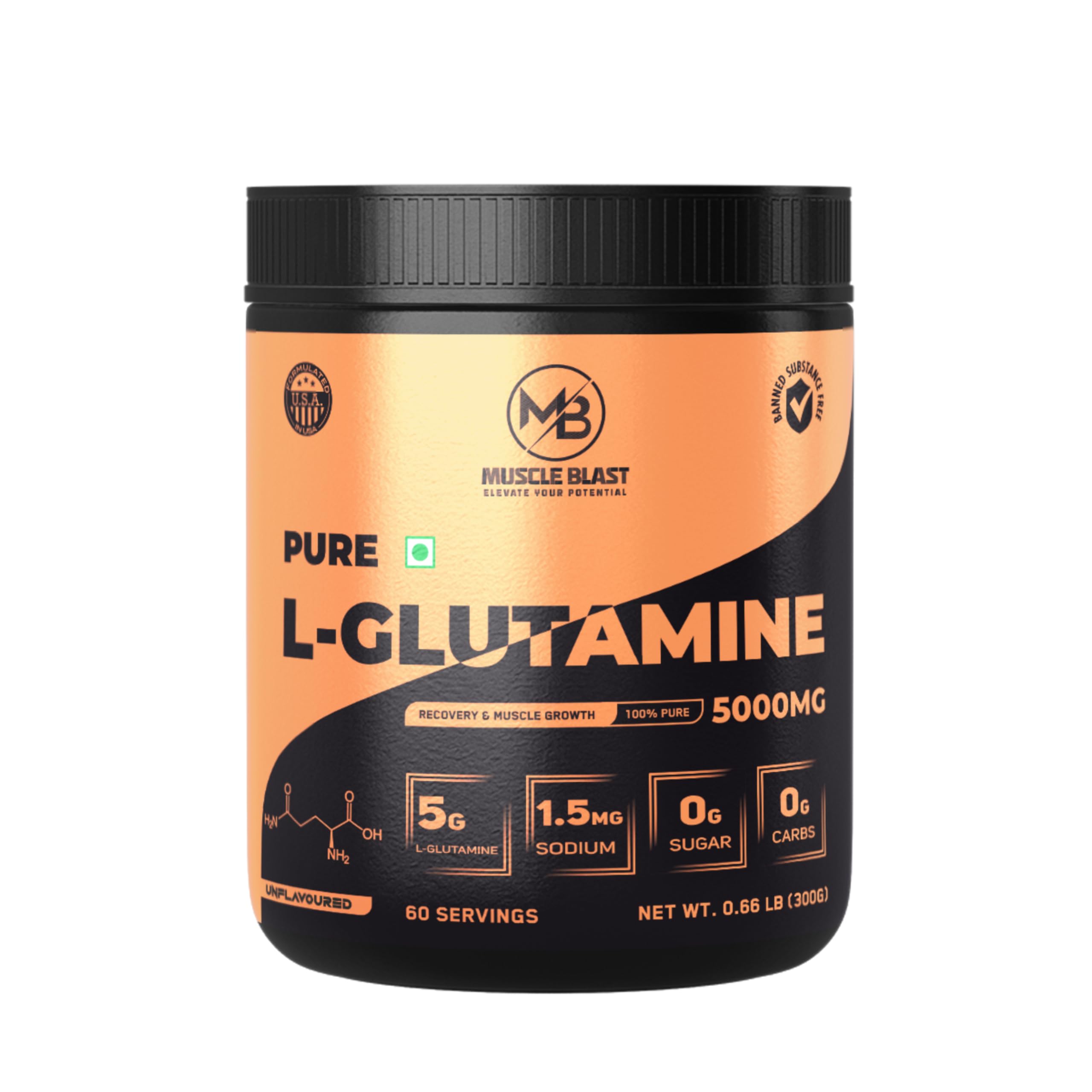 Micronized Glutamine Powder | Supports Muscle Recovery & Growth | Improves Strength & Endurance | 60 Servings-image-6