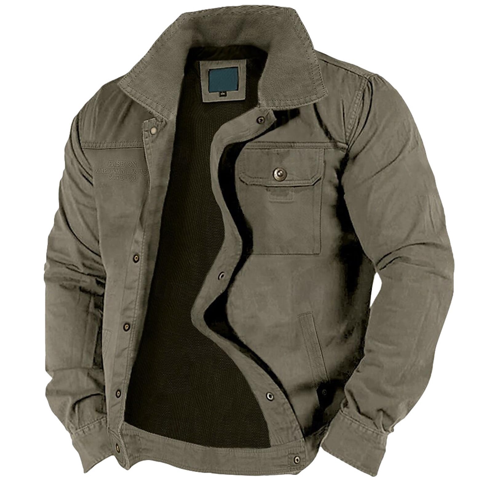 Generico Giubbotto Invernale Uomo Antivento Maglione Softshell Giacche Cappotto Sportiva Giacca Casual Giubbino Abbigliamento