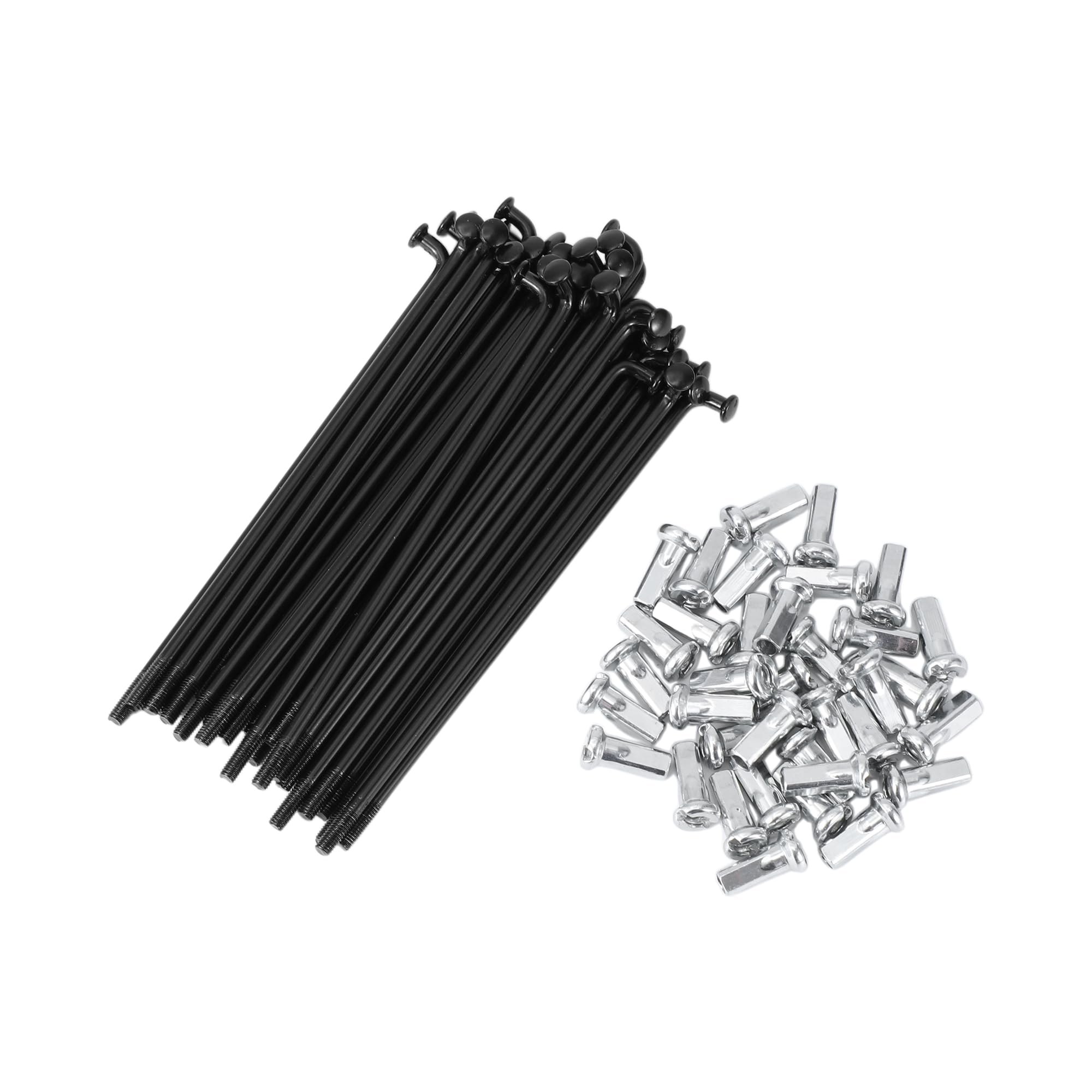 VekAuto 36 Set 12G 90mm Length Bicycle Wheel Spokes Nipple Carbon Steel — image 1