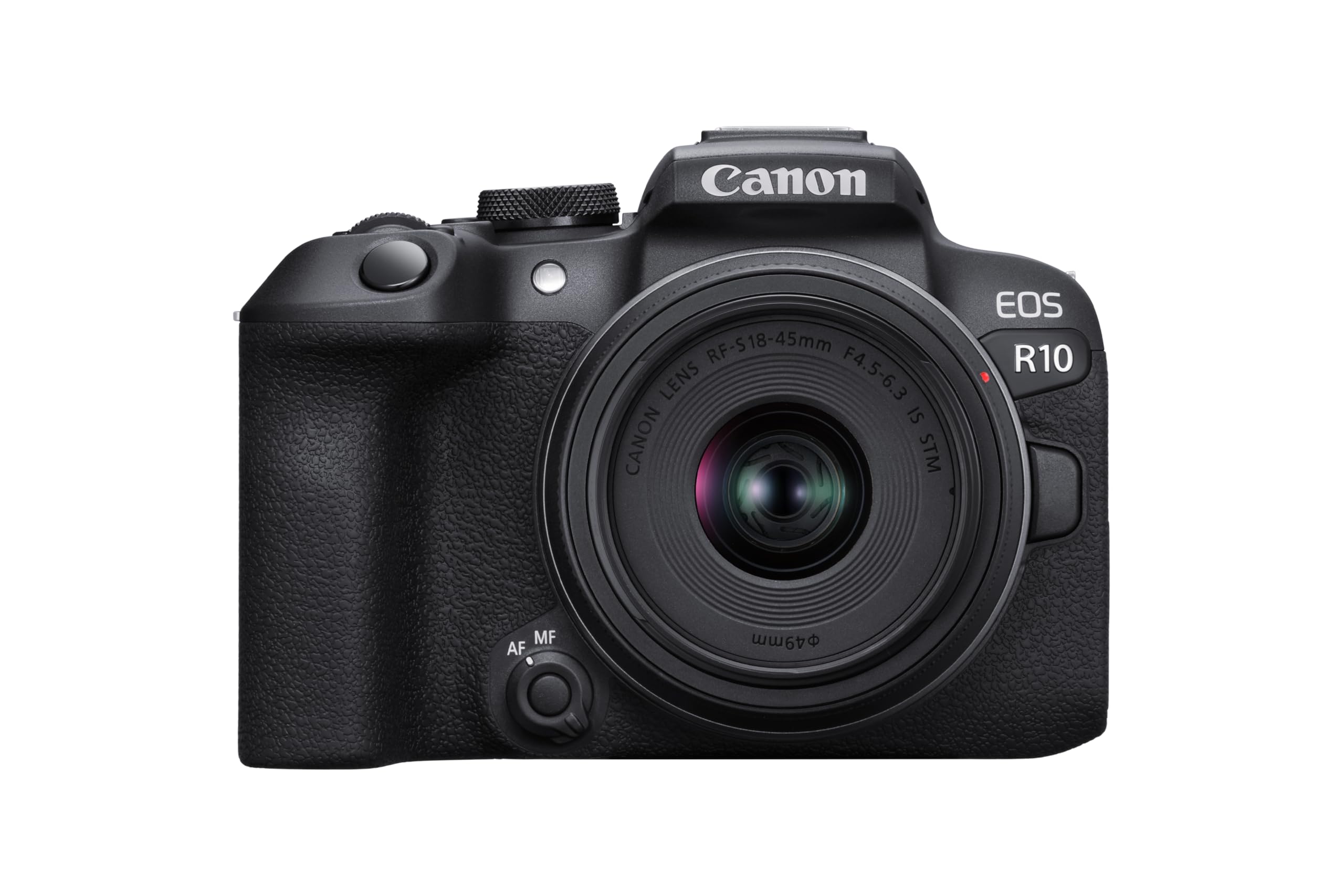 Canon ミラーレス一眼カメラ EOS R10 レンズキット(RF-S18-45)ブラック/APS-C/EOSR10-1845ISSTMLK