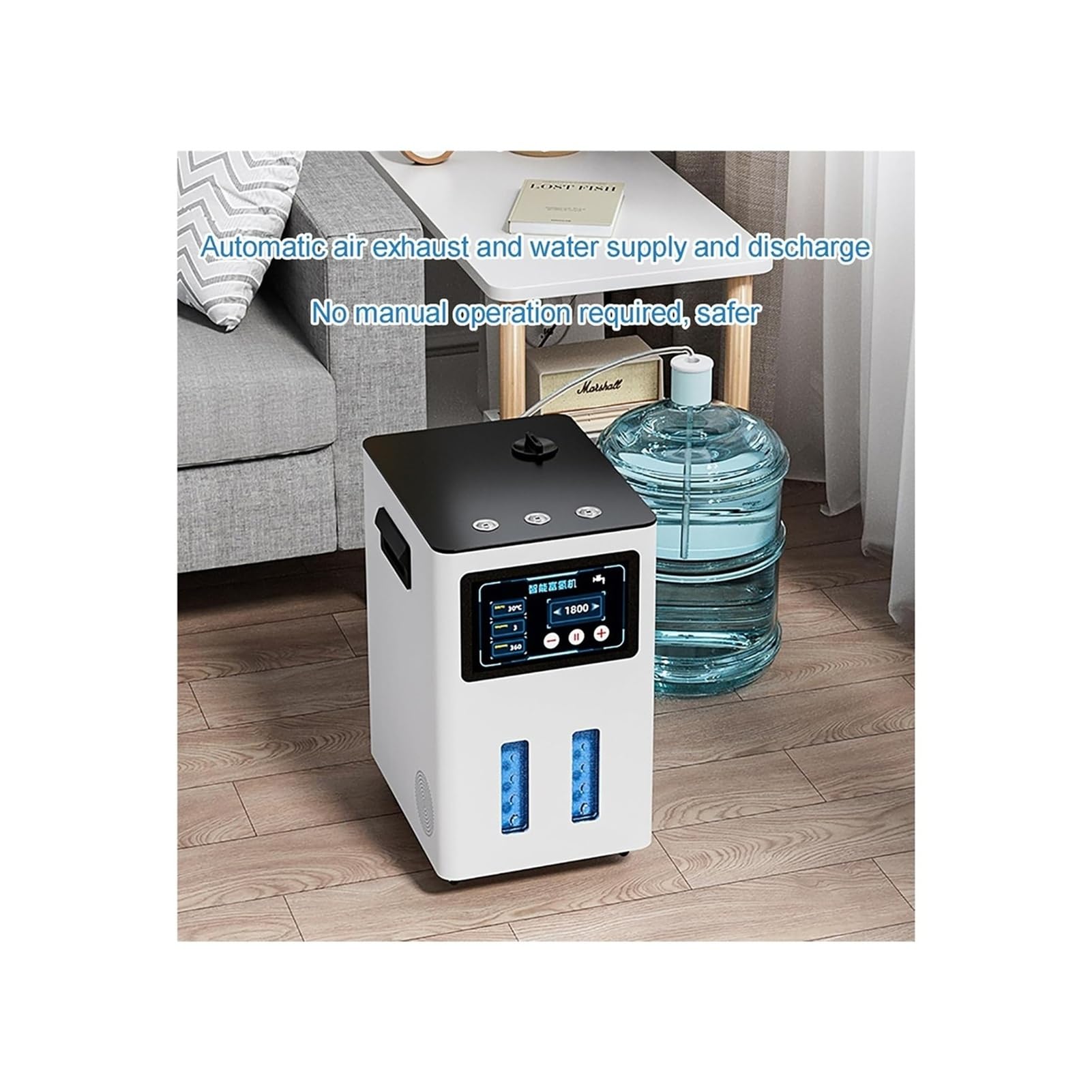 Urządzenie Do Inhalacji Wodorem, Przenośny Inhalator 2 W 1 Z Separacją HO, 3-wyjściowy Gaz Brownsa, Wysoka Czystość 99,99%, Regulowany Przepływ, Generator Wody Wodorowej(1500ml/min)