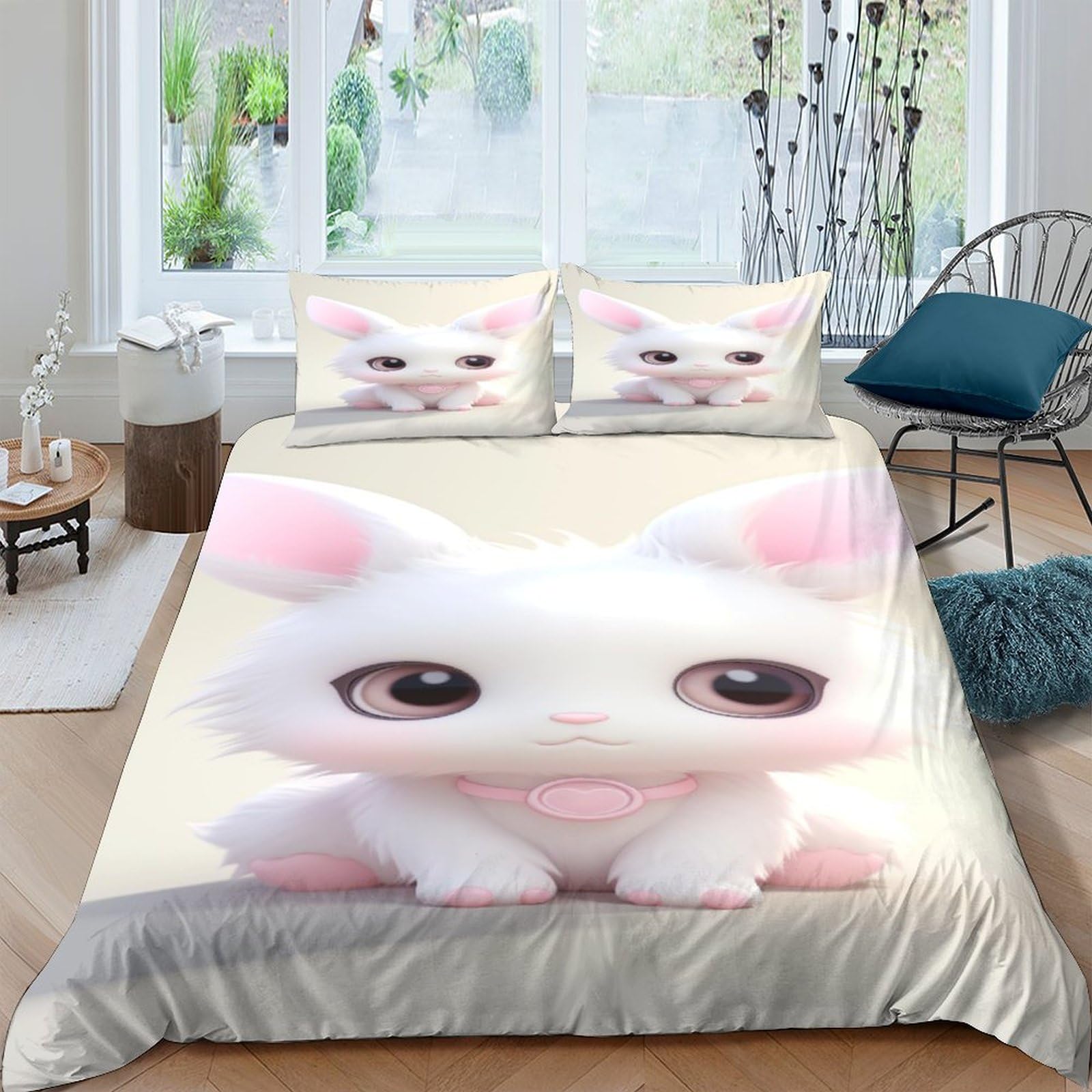 Housse de couette lit double pour chambre d'enfant et ado dynamique