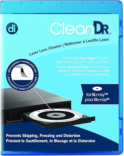 Digital Innovations - CleanDr para lentes con laser Blu-Ray. Limpiador para Blu-Ray  DVD  PS3  PS4  XBOX  XBOX 360  XBOX ONE ( talla única  Value