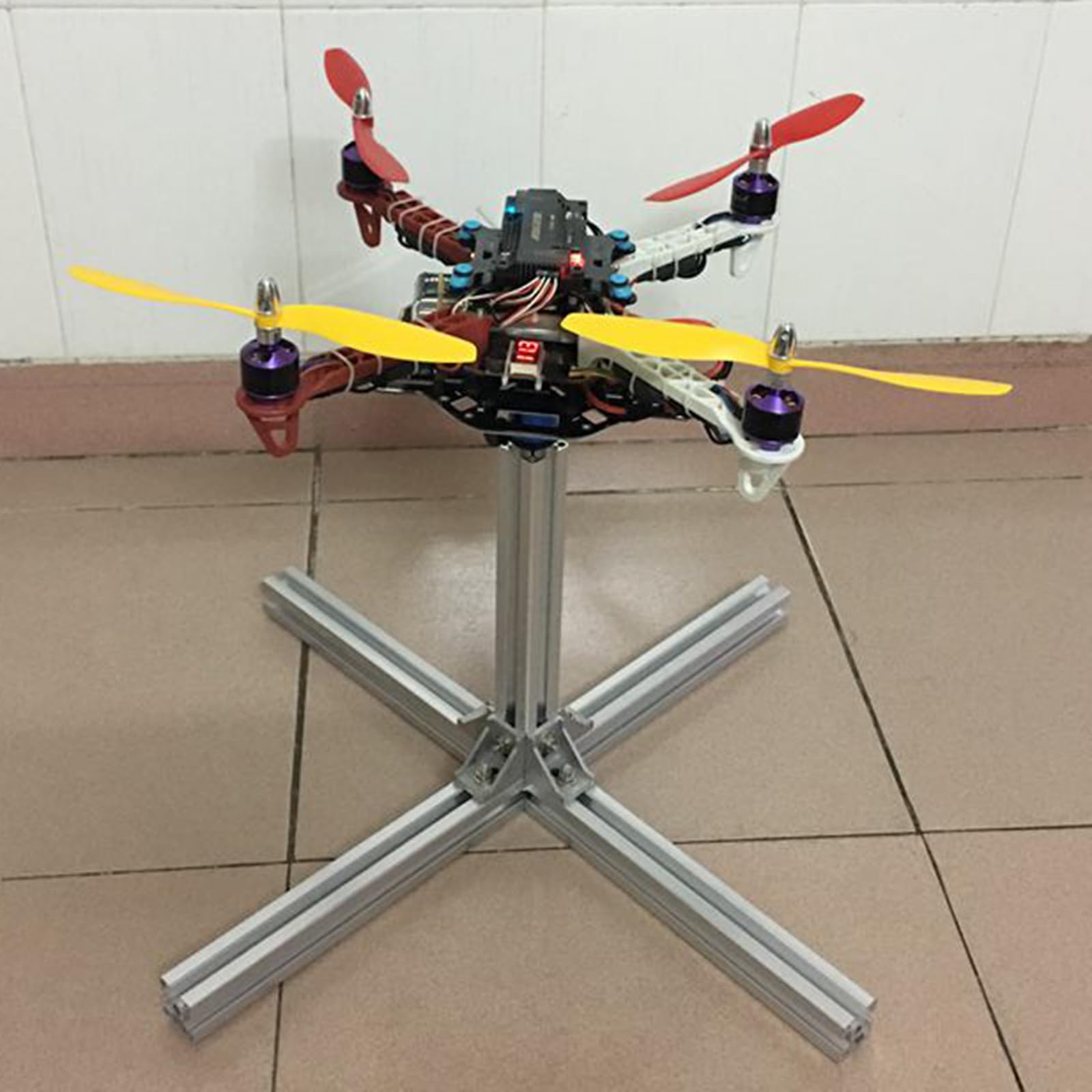 Supporto di calibrazione quadricottero in alluminio aereo