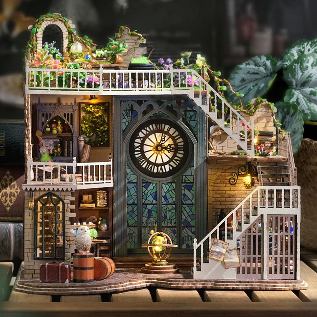 ドールハウス完成品オーダー。マジックハウス DIY Miniature Dollhouse kit「Magic House」ドールハウスキット