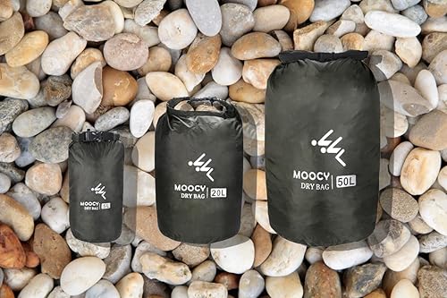 Miniatura 7 de MOPHOEXII Bolsa seca impermeable  Totalmente sumergible 1 paquete o 3 bolsas ultraligeras herméticas impermeables  Tamaños 5L, 20L y 50L  Bolsas