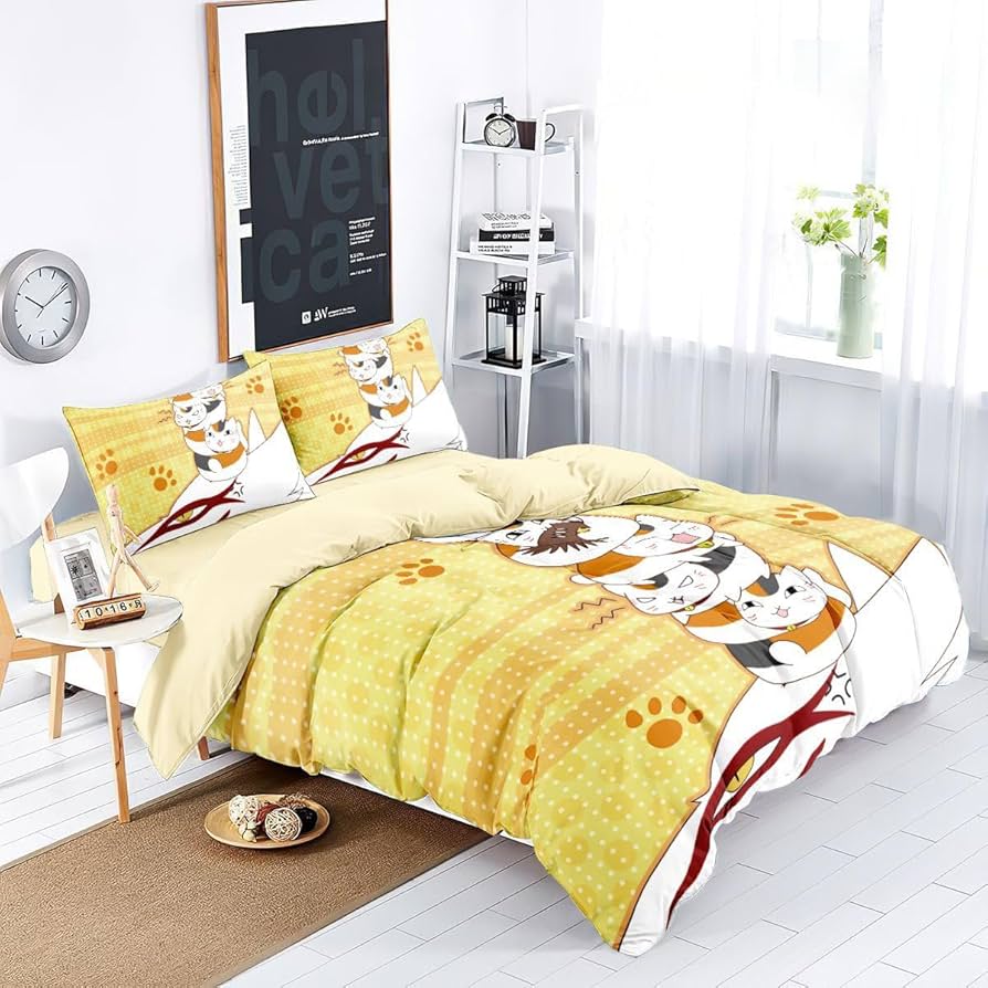 夏目友人帳 掛けふとんカバー 枕カバー Amazon|夏目友人帳 布団カバー セット 枕カバー 掛け布団カバー