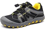 Mishansha Boys Girls Hiking Shoes Mesh Knit Low Top Sneakers Outdoor Trekking Walking Climbing Running
