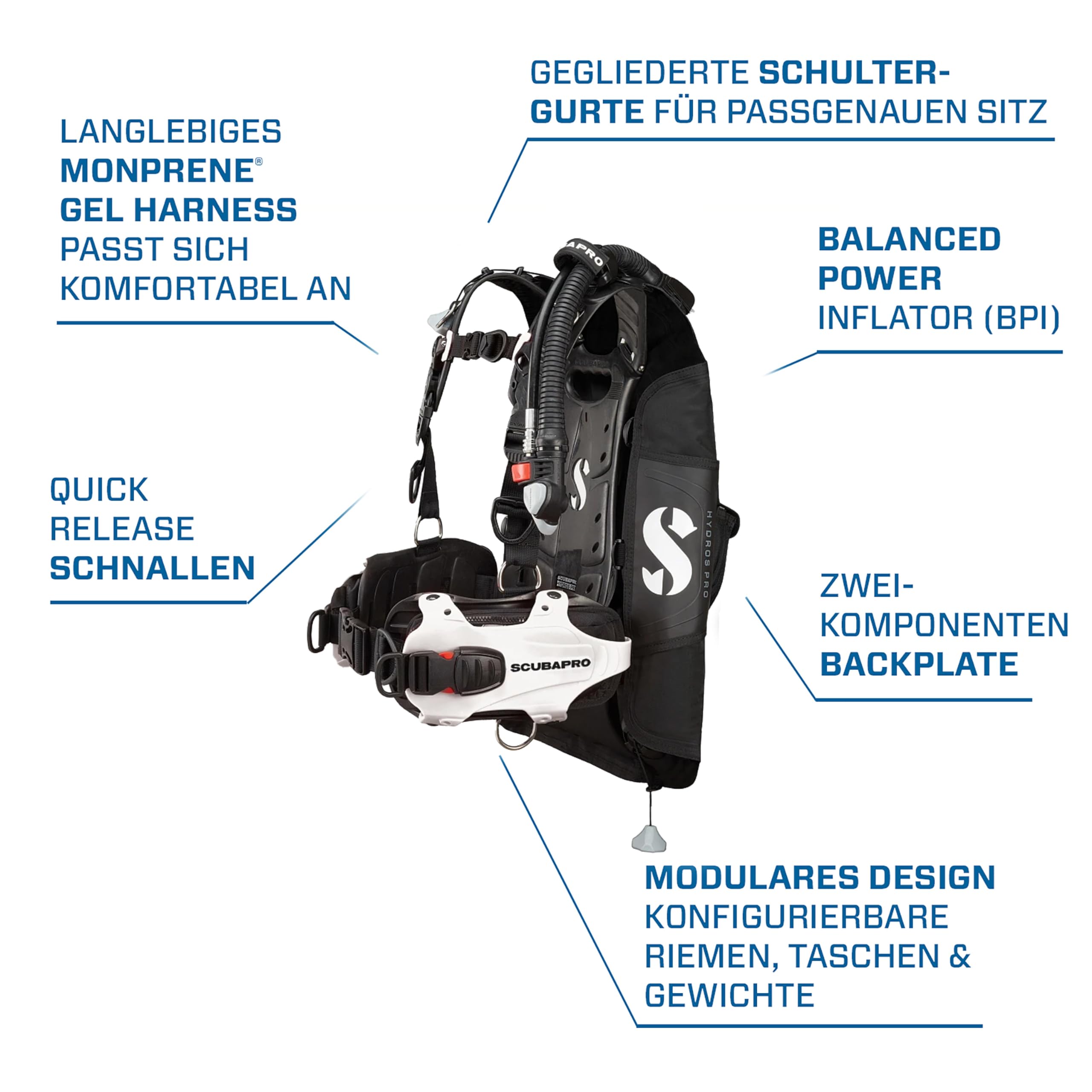 Scubapro Hydros Pro w/Balanced Inflator Damen BCD