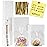 650 PCS Clear Flat Cellophane Treat Bags, 3x5,4x6,9.84x2 Cellophane Bags with Ties, Clear Gift Bags for Party Favors, Pretzel Rods, Bakery, Cookies, Candies, Dessert
