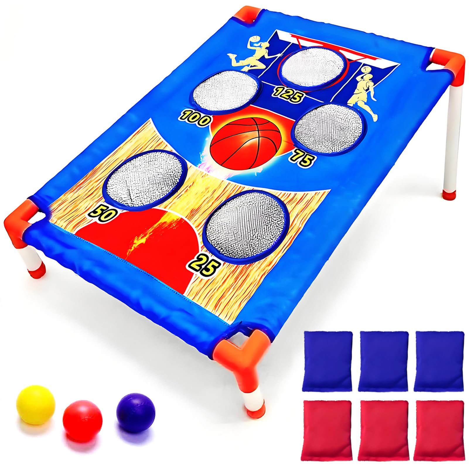 Zestaw Torebek Cornhole, Gra w Rzucanie Workami Fasoli dla Dzieci Colorfu Akcesoria do Gier Rzucanie Workami Fasoli Cornhole Rodzinna Zabawa na świeżym