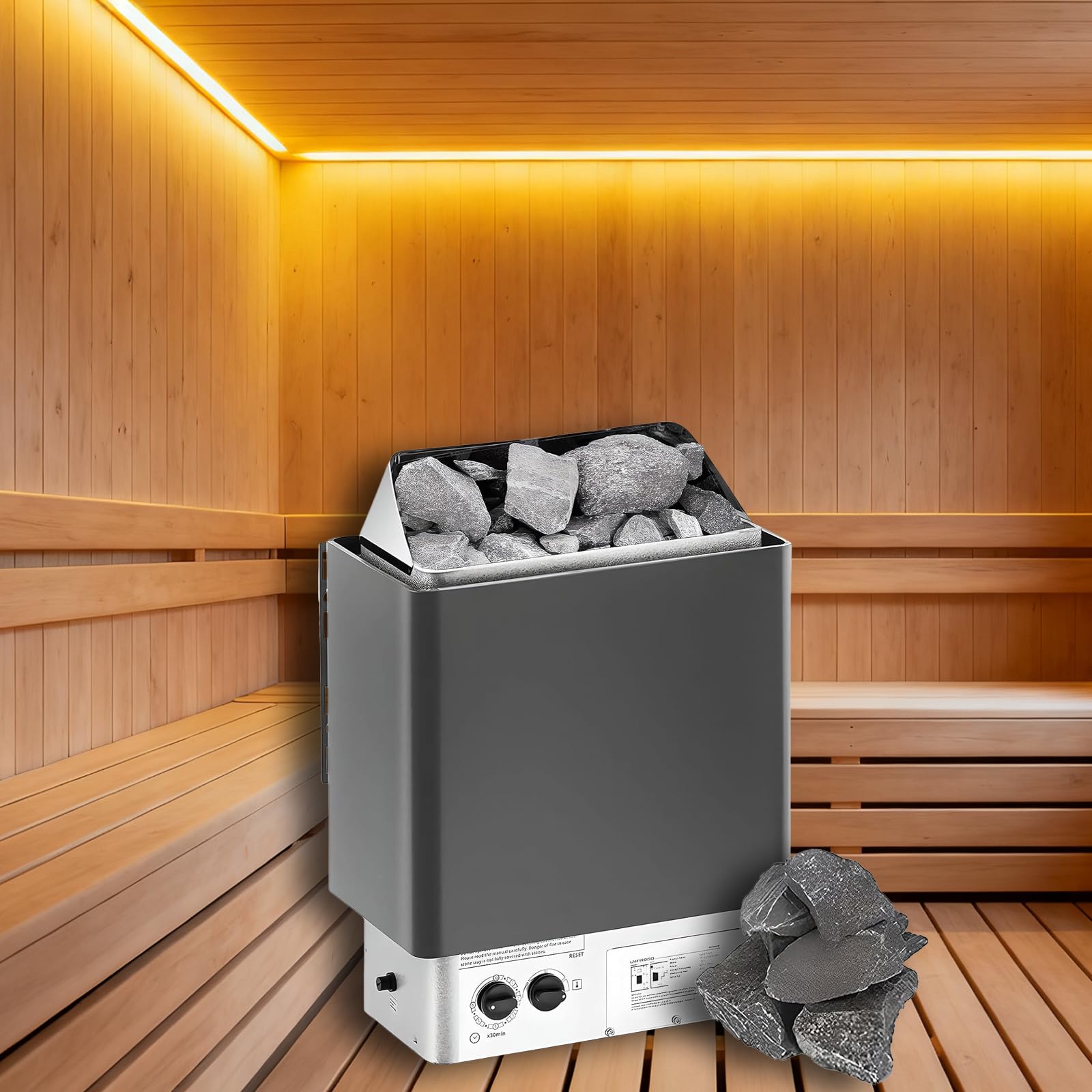 Amazon.co.jp: 電気サウナヒーター 内部コントローラー搭載 3KW 220V