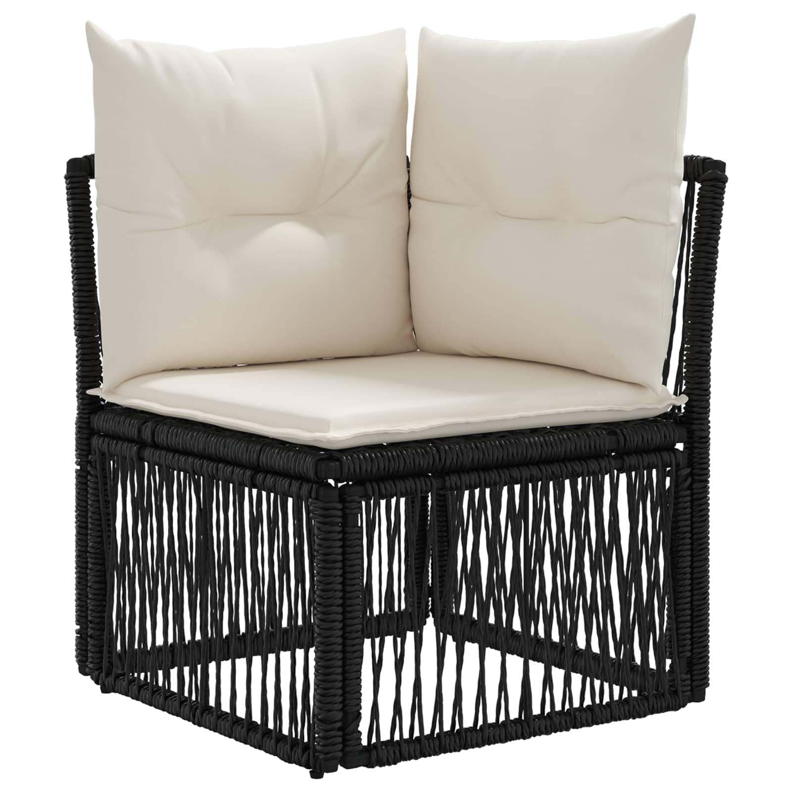Set di divani da giardino, 5 pezzi, in polyrattan | Lounge modulare in polyrattan per terrazza e giardino con comodi cuscini e robusto telaio in acciaio.