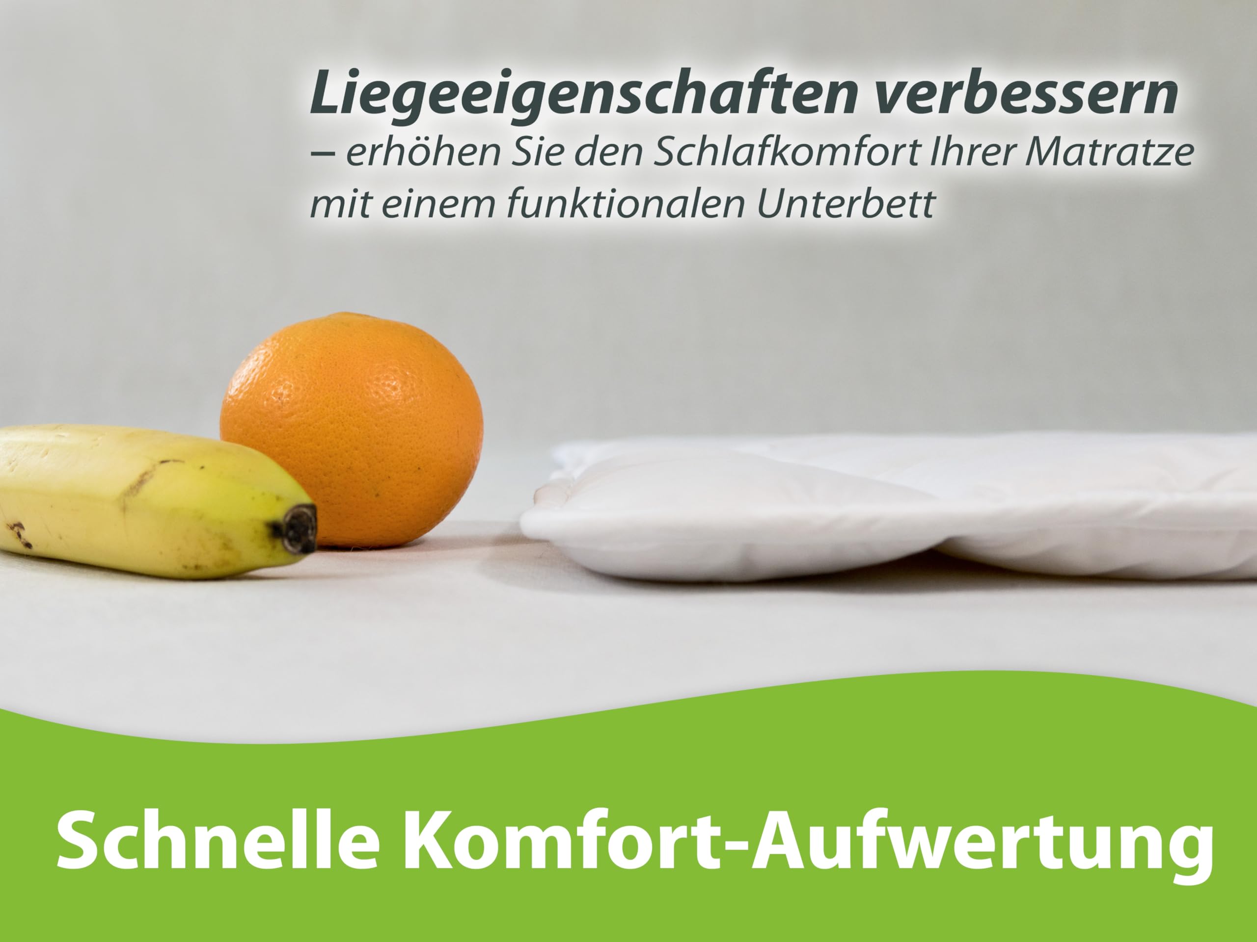 franknatur Unterbett 180x200 Baumwolle Matratzenauflage atmungsaktive Bettauflage waschbar