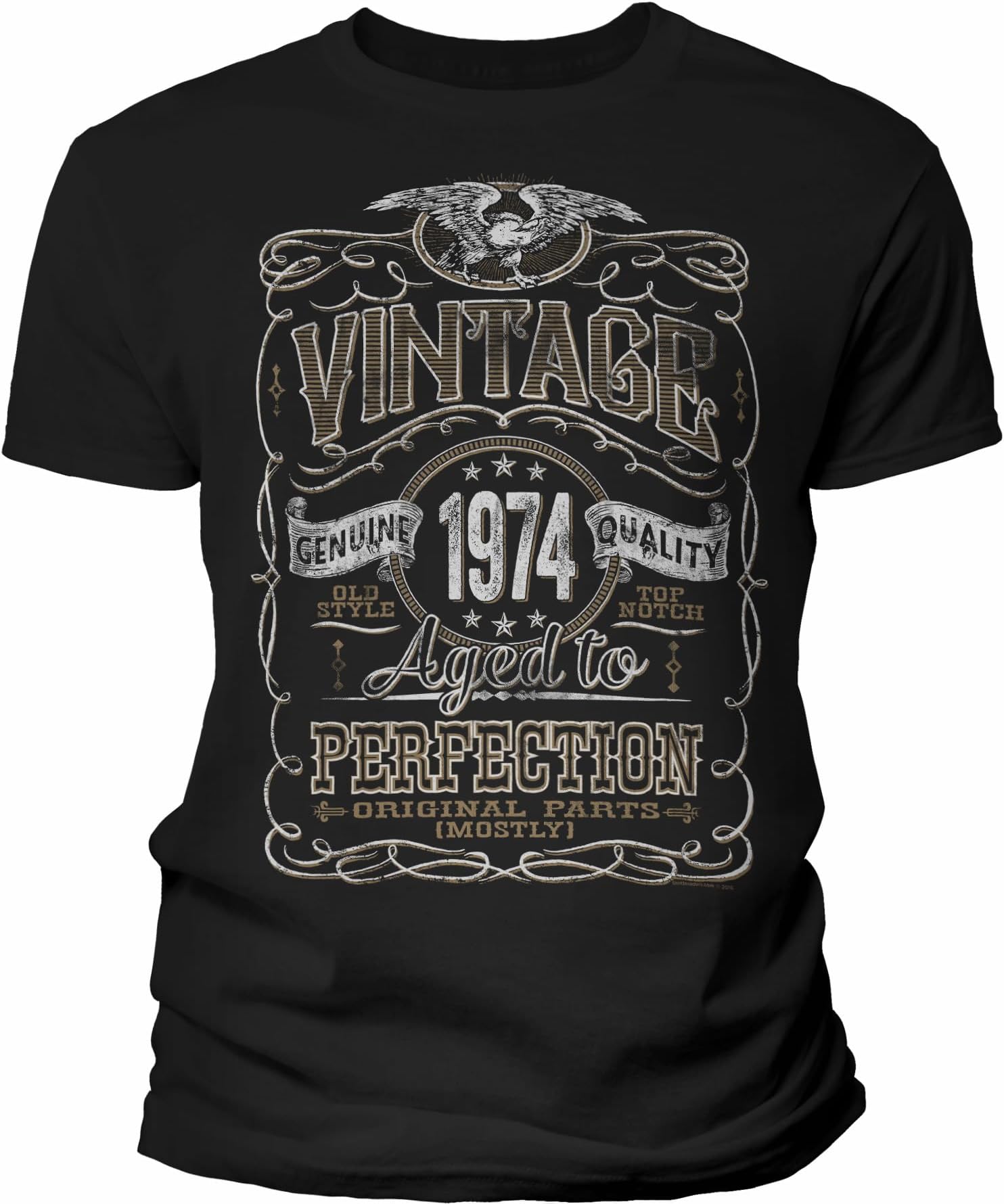 ShirtInvaders50th Birthday Gift T-Shirt Men - Vintage 1973 Aged to Perfection - 50th Birthday Gift