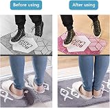 Vicloon Rug Grippers,30pcs Anti Curling Carpet Grippers Coin Anti Derapant Tapis sous Tapis Antiderapant Tapis Grippers Autocollant, pour Cuisine/Salle de Bain/Bureau - 6