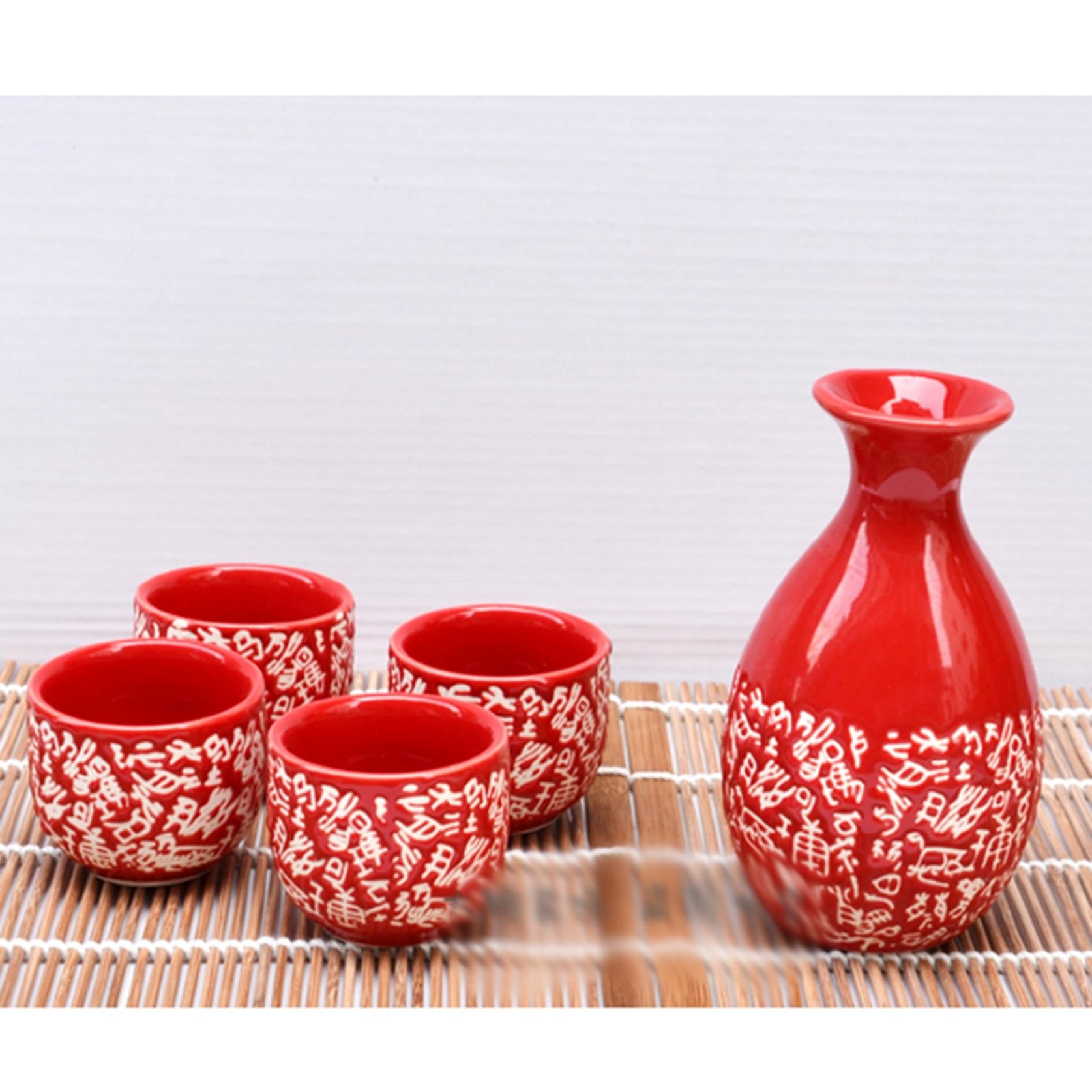 Amazon.co.jp: 和酒徳利セット 酒器セット 5点セット 徳利 おちょこ 