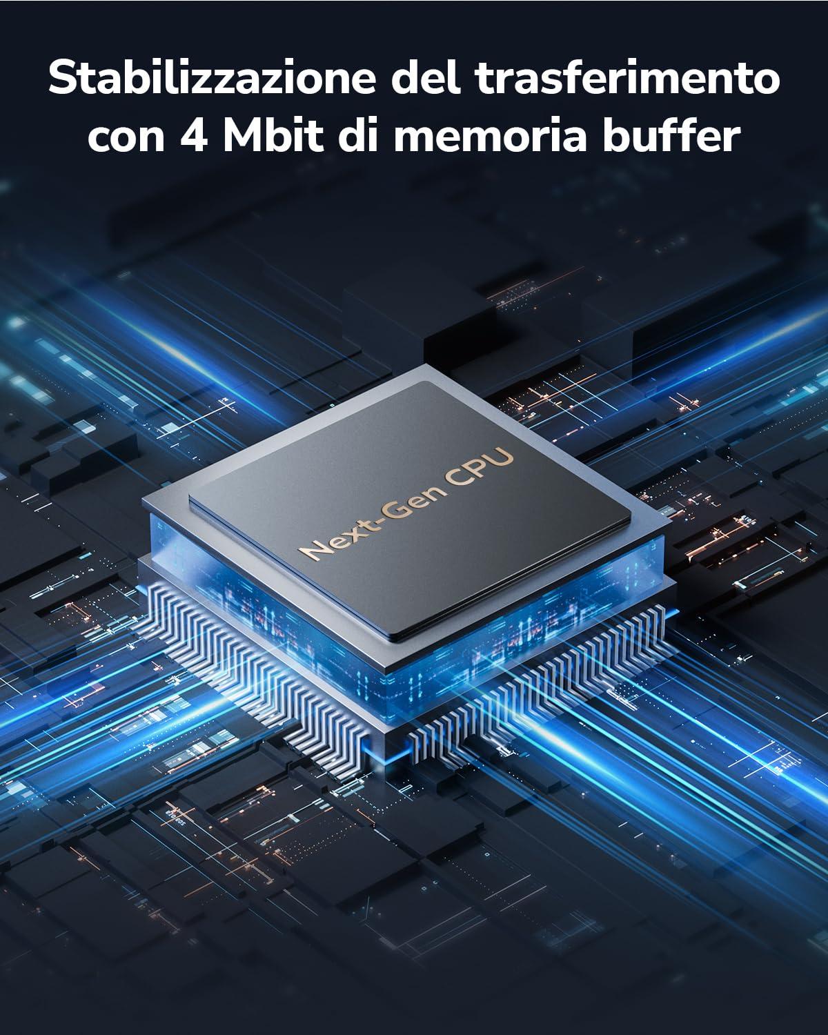 Cudy Switch Ethernet 5 Porte 2,5G Gestito USB‑C HS105U | Controllo web, VLAN, QoS, loop prevention, Cat5e, Silent, NAS, Gaming, ufficio, desktop setups, montaggio parete