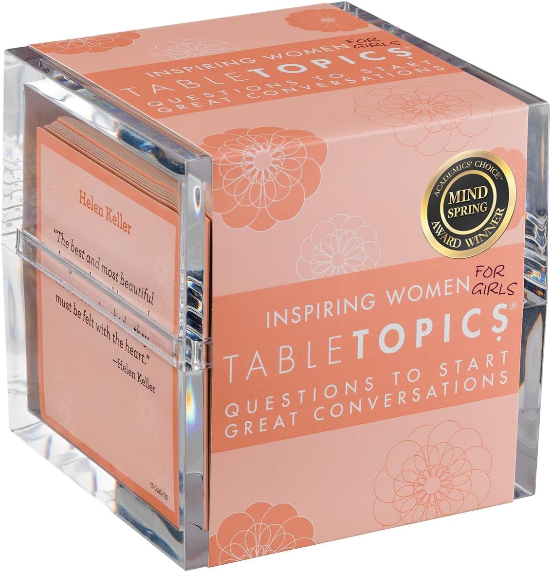 TableTopics Inspiring Women for Girls Question Card Game - 135 Conversation Starter Cards for Young Women to Use in School, with Family at Dinner Table, at Game Nights, & at Sleepovers