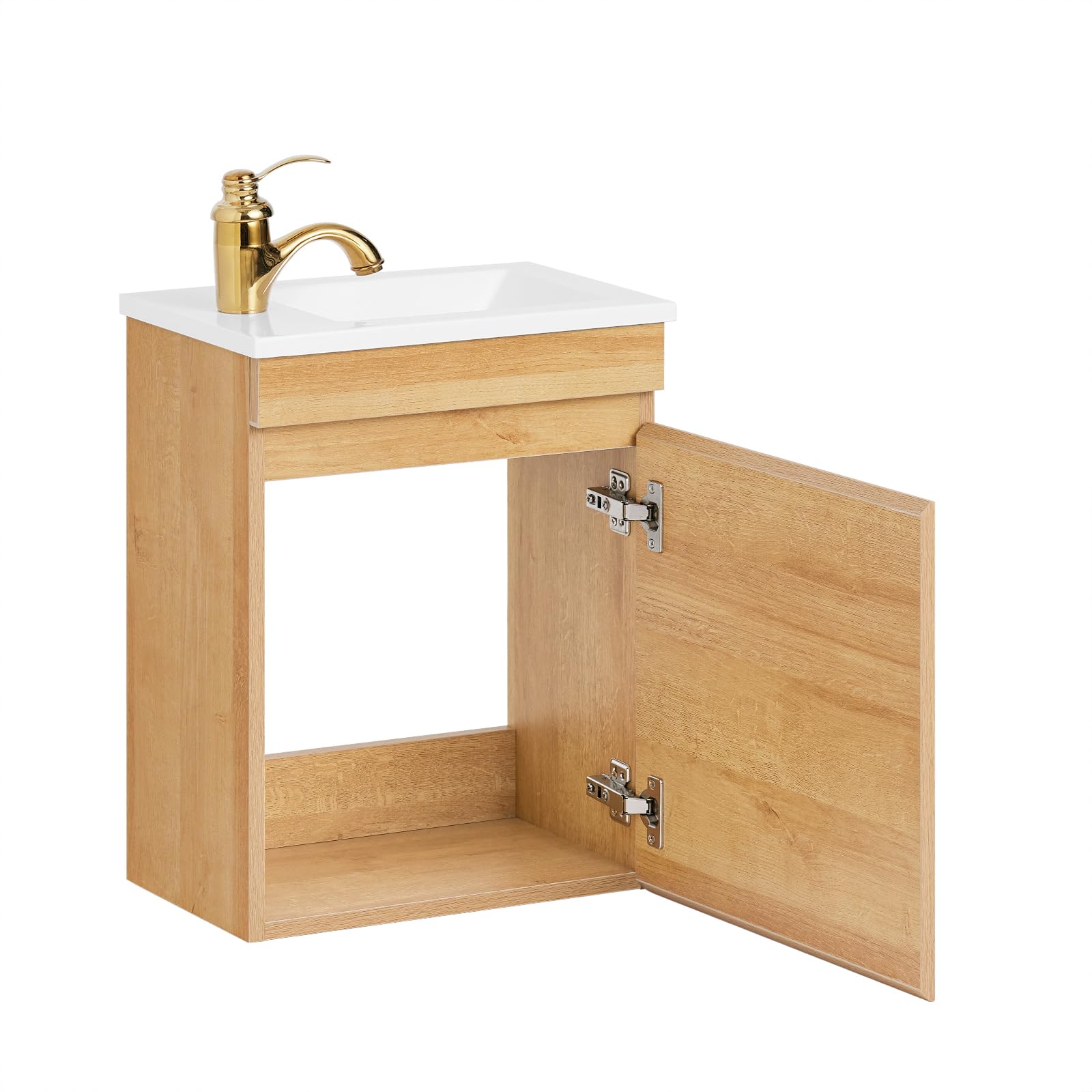 Set Bagno SoBuy Mobile Lavabo+Specchio Naturale - Misure 41x25x52cm - Foto 5