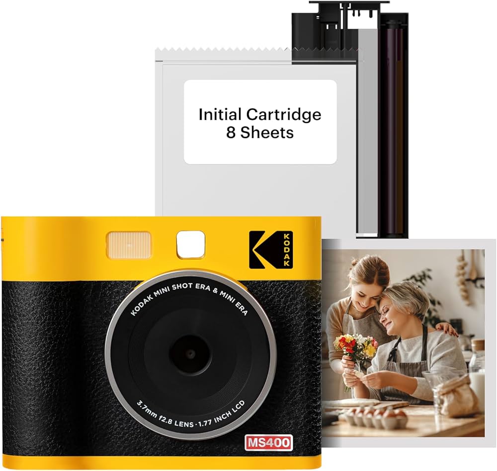 Amazon | KODAK Mini Shot 4 ERA 4PASS 2-in-1 チェキカメラ＆スマホ