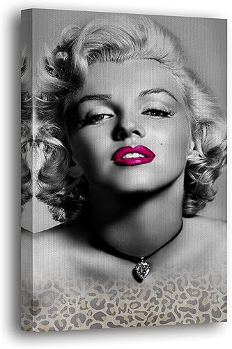 Miniatura 10 de SpiritualHands Marilyn Monroe - Lienzo decorativo para pared y póster – Decoración femenina moderna de maquillaje femenino, impresión de moda