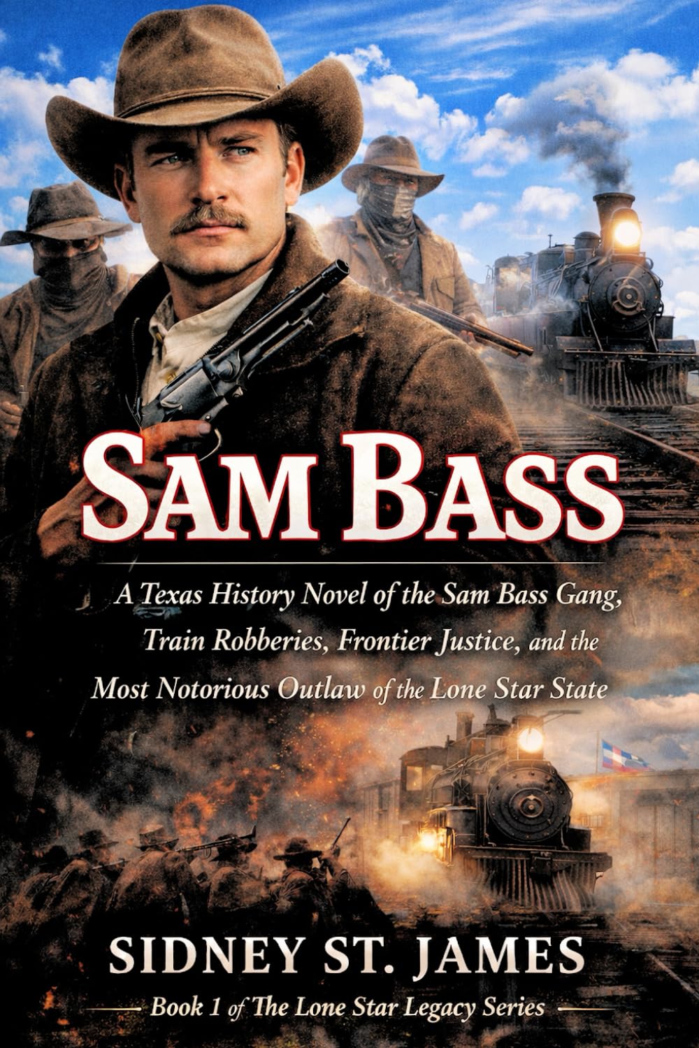 Sam Bass: A Texas History Novel of the Sam Bass Gang, Train Robberies, Frontier Justice, and the Most Notorious Outlaw of the Lone Star State (The Lone Star Legacy Series)
