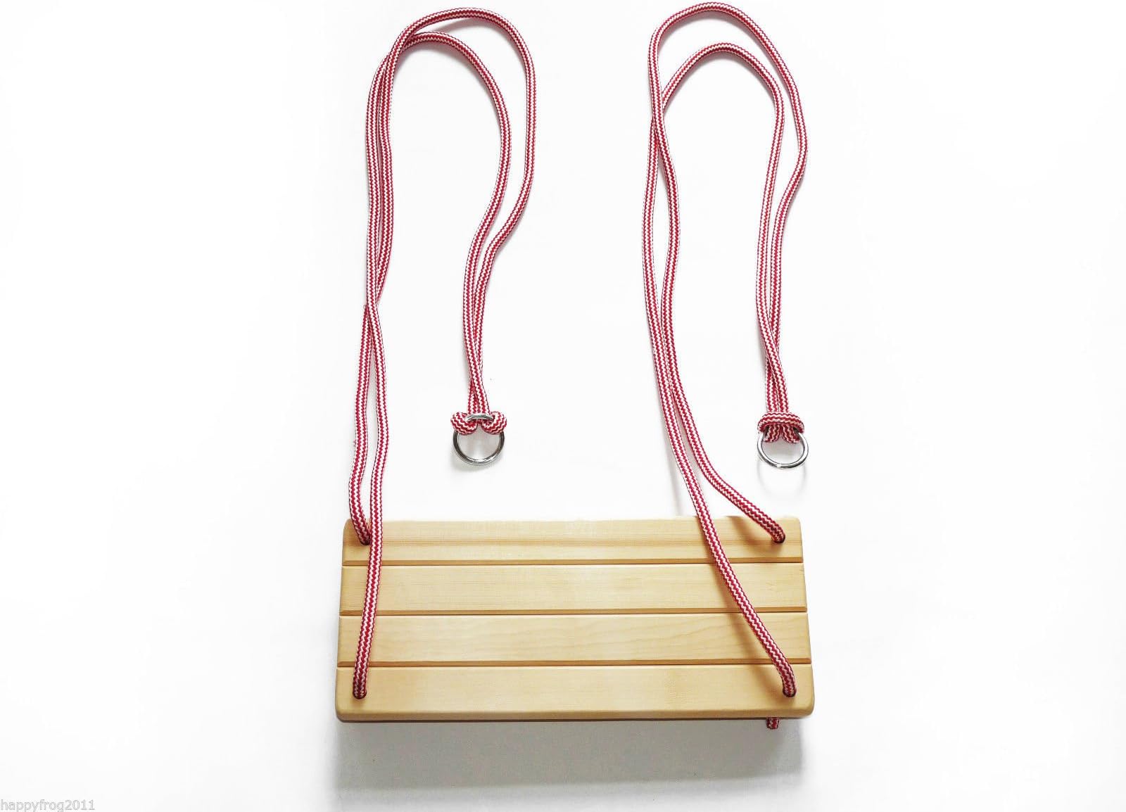 BABY CHILDREN KIDS INDOOR OUTDOOR GARDEN WOODEN ROPE SWING SEAT CHAIR SEE SAW (Natural)
