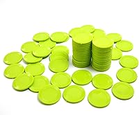 Vista 38 de Smartdealspro 64pcs 1.260 in/1.26 pulgadas plástico opaco aprendizaje contadores discos mini fichas de póquer fichas de juego con caja