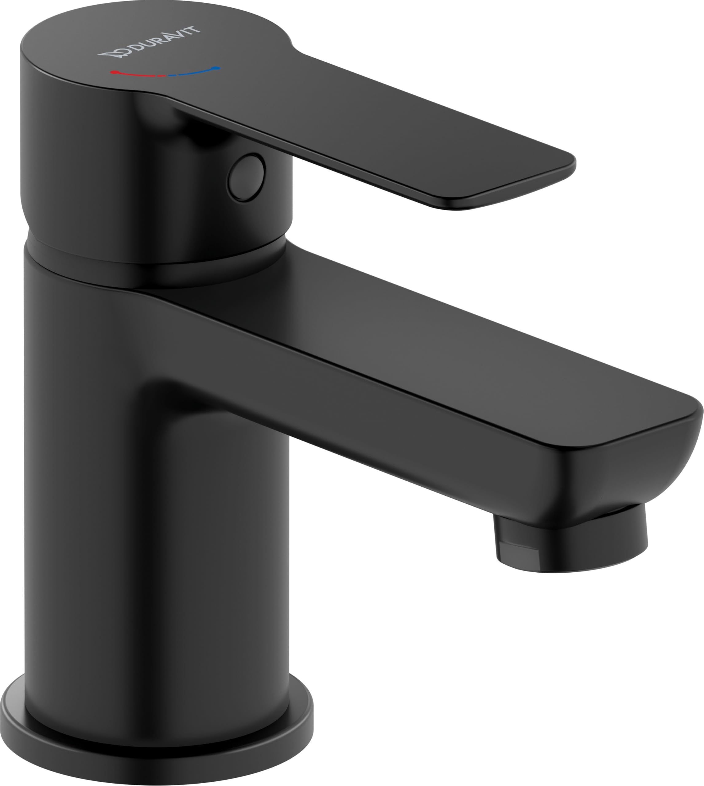 Mitigeur lavabo Duravit D-Code noir mat FreshStart Minusflow S
