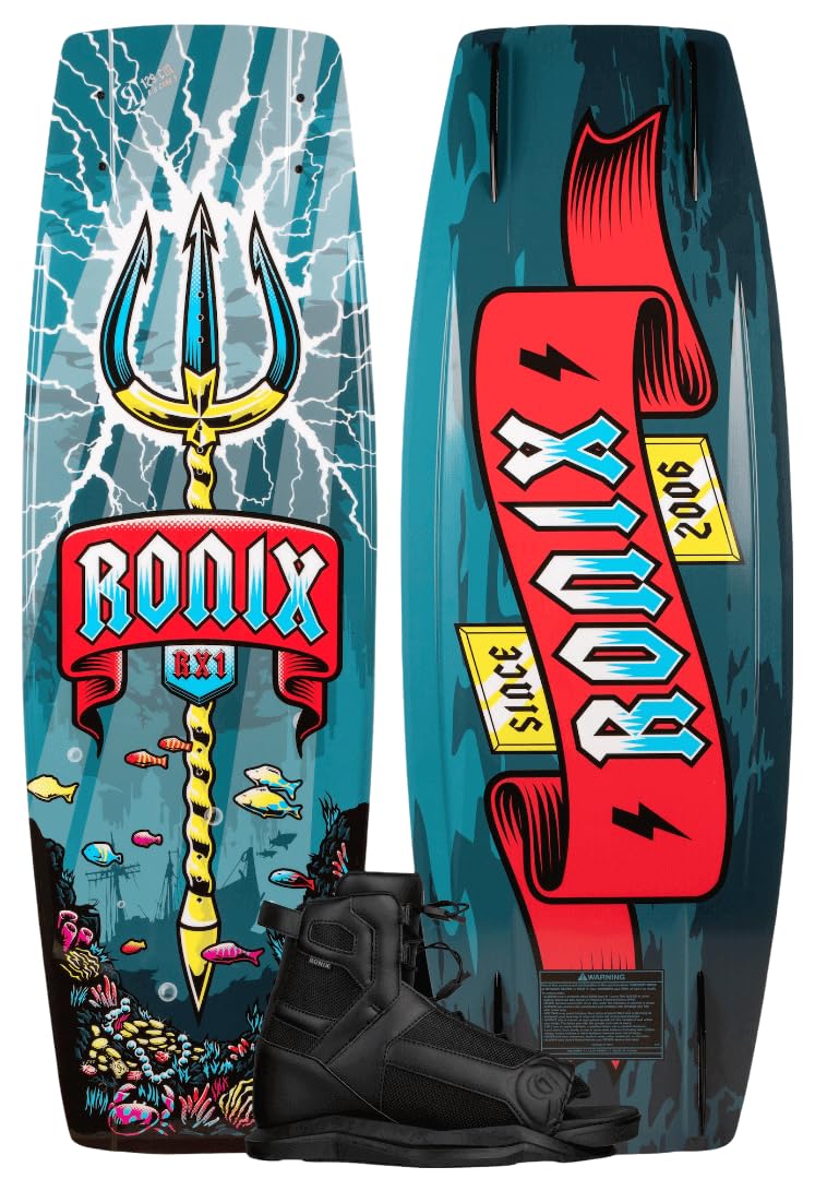 Ronix 129 - Boy's RX1 Wakeboard w/ Divide Boots - 5-8.5