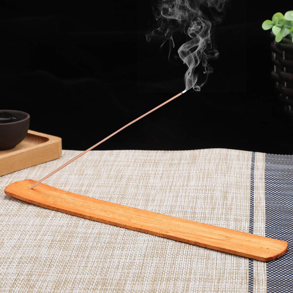 Porta Incenso In Legno 5 Pezzi - Bruciatore Per Bastoncini Con Raccogli Ceneri, Lunghezza 23 Cm (9.06 Pollici), Per Yoga, Meditazione E Relax