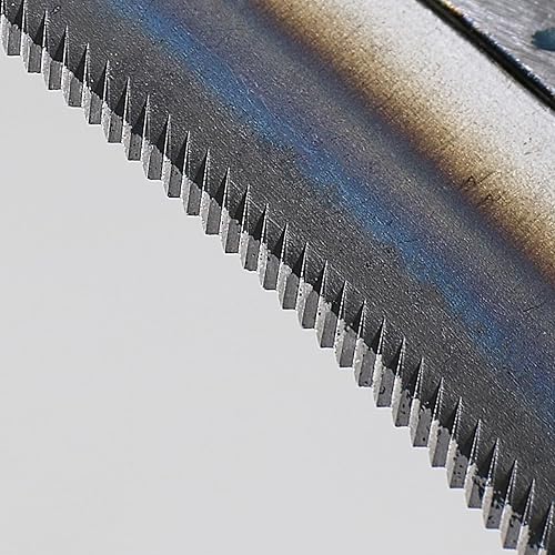 Miniatura 3 de KAKURI Herramienta de jardín de hoz japonesa de 6.7 pulgadas hoja dentada (dientes afilados) fabricada en Japón, hoz de jardín para cosechar y