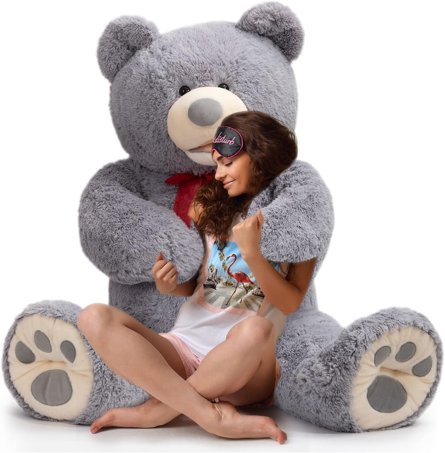 150cm Giant Teddy Bear Stuffed Animal Large Soft Toys Plush Bear, Grey