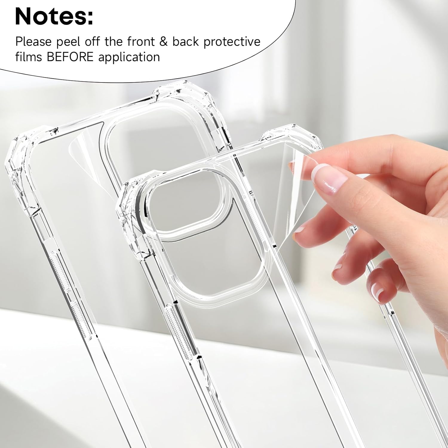 Lanyard Case for iPhone 15 Pro Max Strap Clear, Protective Cell Back Cover with Adjustable Neck Cord Strap Lady,Transparent PC Crossbody Phone Case for iPhone 15 Pro Max Rope Men Summer - Image 6