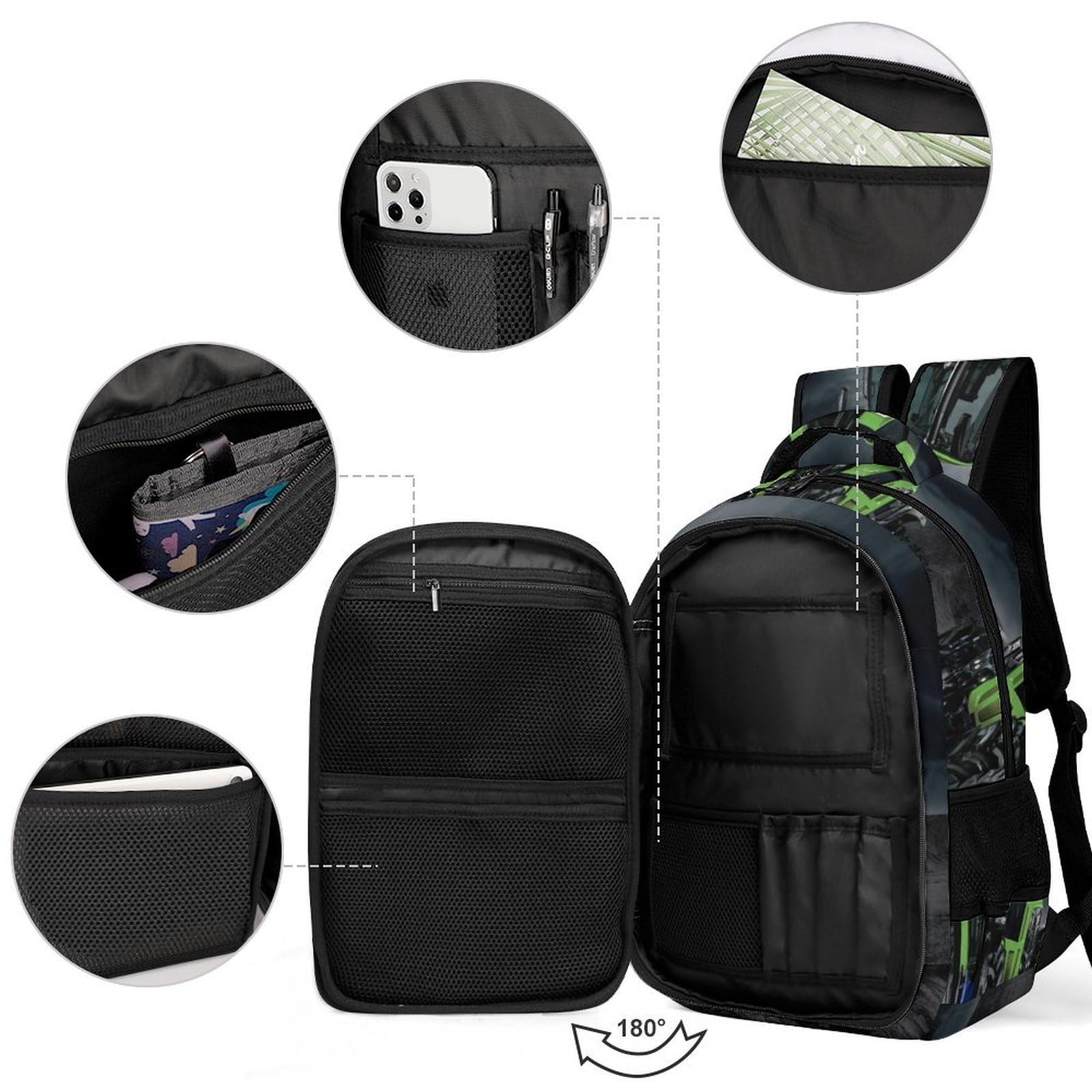 Rucksack Jungen 8 Jahre Traktor Rucksack Für Kinder Von 6 Bis 11 Jahren Schulrucksack Kinder 3D- Leichter Reise Outdoor Freizeit