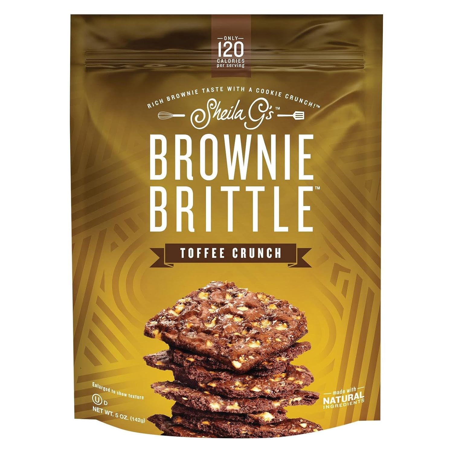 Sheila G's Toffee Crunch Brownie Brittle 5oz Bagged