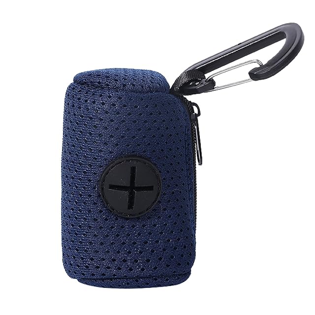Foto 7 de 8 de Dispensador de bolsas para caca - Soporte para bolsa de basura para perros con enganche de correa de tela…
