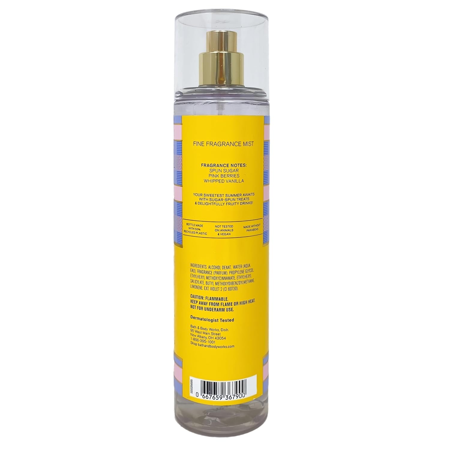 Bath & Body Works Cotton Candy Clouds Deluxe Gift Set - Body Cream, Fragrance Mist, Body Wash and Body Lotion - with a Himalayan Salts Springs Bar Soap - Full Size - Image 3