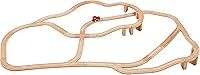 Amazon Basics 65-Piece Wooden Train Set with Tracks - Compatible with Thomas & Major Brands, STEM Educational Toy for Kids 3+