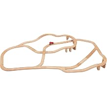 Set Trenino In Legno 55 Pezzi Con Gru - Compatibile Con Thomas, Brio, Chuggington, Melissa, Per Bambini Creativi