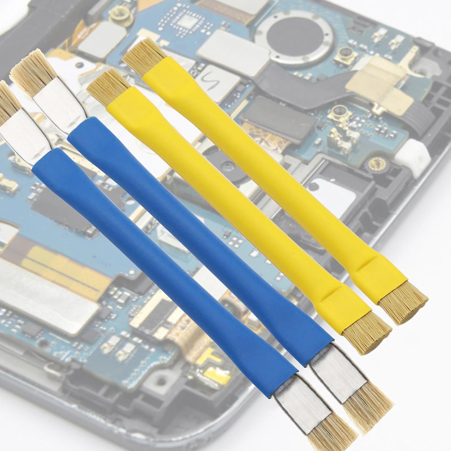 2 Pack Lab Anti Static ESD Brush Set Suitable for Keyboard Tablet PCB BGA Repair Soldering 2 Color Keyboard Brushes for